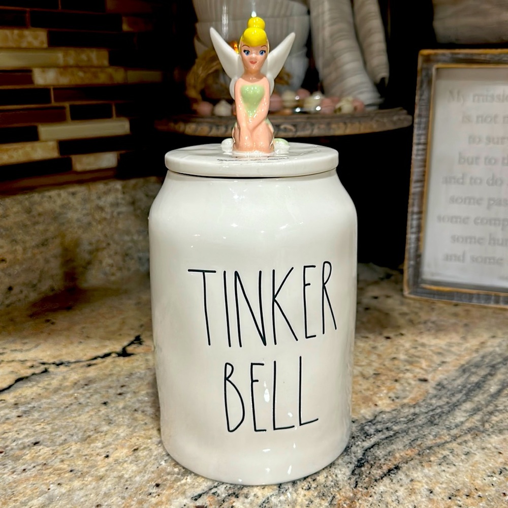 Rae Dunn Tinker Bell small cookie jar canister